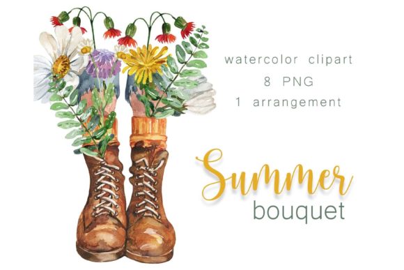 Capture Summer's Wildflower Magic with Watercolor Floral Clipart