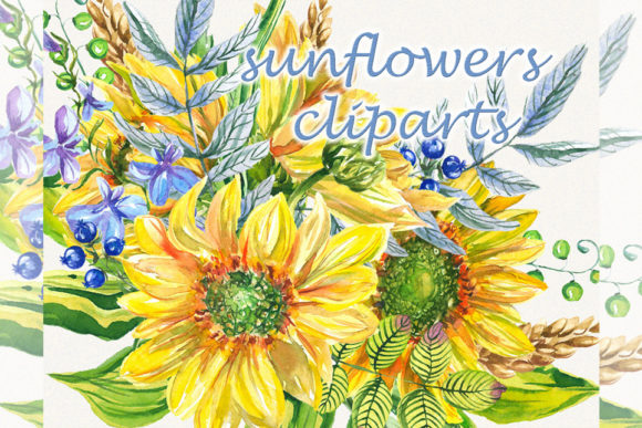 Capturing Summer's Spirit: High-Quality Watercolor Sunflower Clipart
