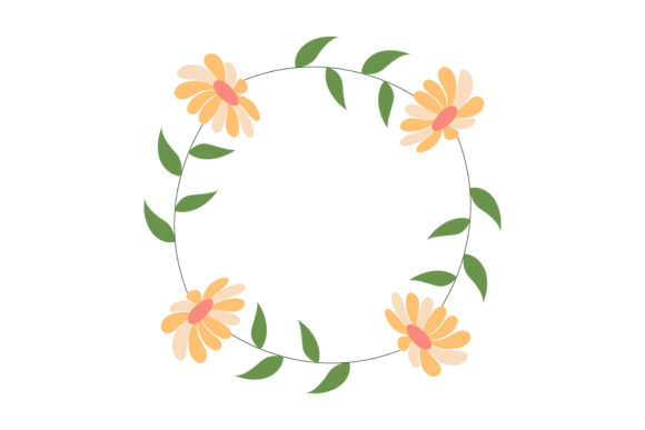 Circle Floral Design Beauty: A Versatile Vector Graphic