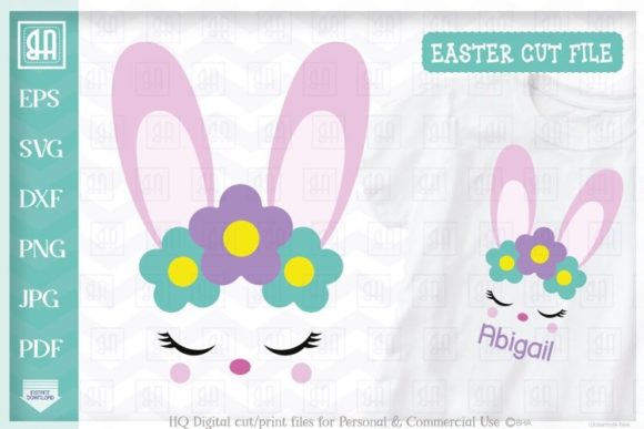 Floral Easter Bunny Girl SVG: Creative Versatility in Design