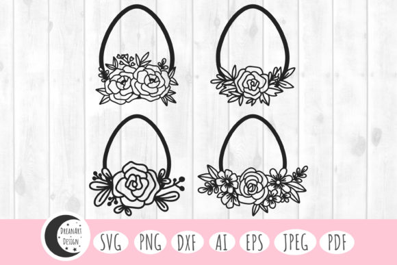 Floral Easter Eggs: A Versatile Digital Design for Crafters