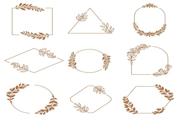 Floral Ornament Badge Frames for Your Creative Toolkit