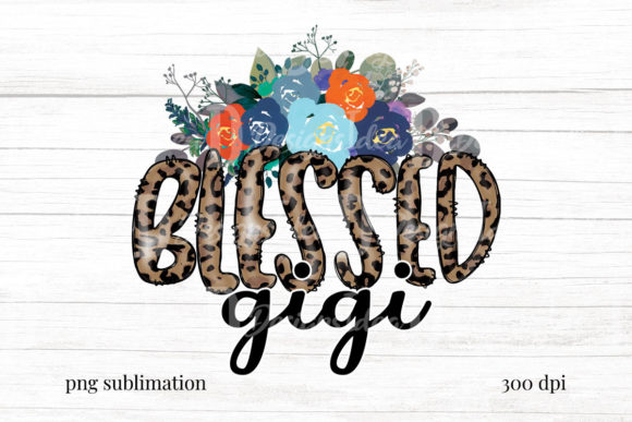 Leopard Blessed Gigi Floral Flower: A Creative Digital Design Asset