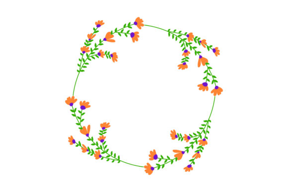 Ornate Floral Frame Element Summer: Your Versatile Design Toolkit
