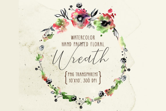 The Artistry of a Watercolor Elegant Floral Wreath