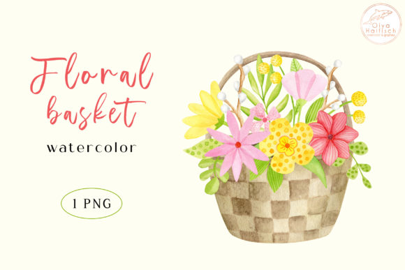 The Practical Value of a Watercolor Spring Floral Basket PNG