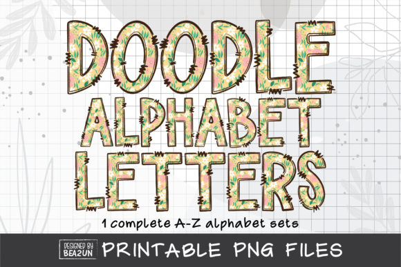 The Value of a Floral Doodle Sublimation Alphabet