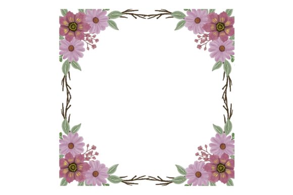 The Versatile Pink Floral Frame: Beyond a Simple Illustration