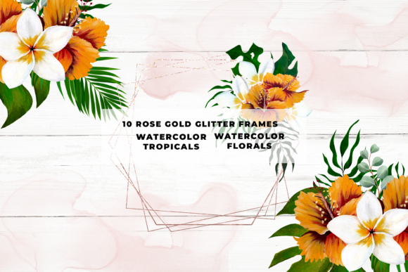 Unlocking Creative Potential with Rose Gold Glitter Tropical Florals